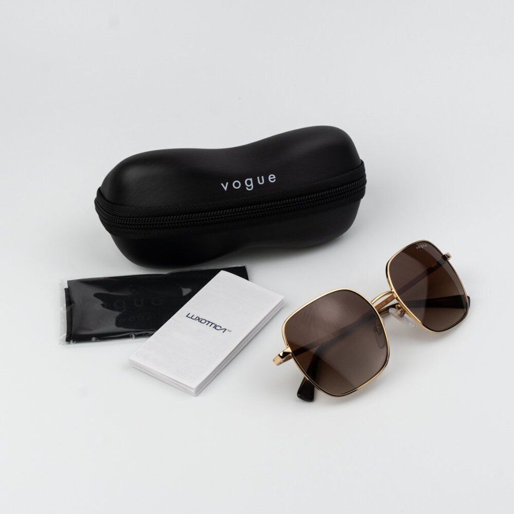 Vogue Women Sunglasses Gold Brown Gradient Square VO4175SB 280/1353 BRAND NEW